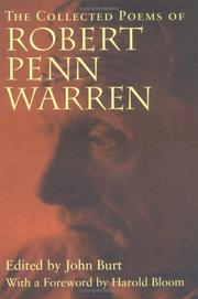 Cover of: The collected poems of Robert Penn Warren by Robert Penn Warren
