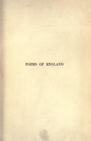 Cover of: Poems of England by H. B. George