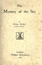 Cover of: The mystery of the sea. by Bram Stoker, Bram Stoker