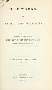 Cover of: The works ... by Joseph Bingham