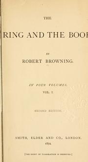 Cover of: The ring and the book. by Robert Browning