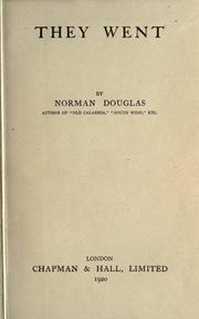 Cover of: They went. by Norman Douglas, Norman Douglas