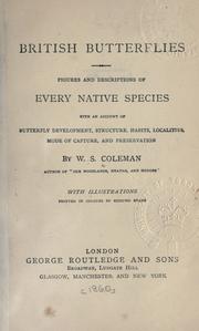 British butterflies by Coleman, W. S.
