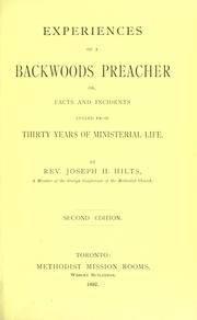 Cover of: Experiences of a backwoods preacher by Joseph H. Hilts