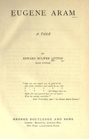 Cover of: Eugene Aram by Edward Bulwer Lytton, Baron Lytton