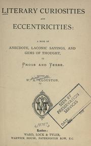 Cover of: Literary curiosities and eccentricities