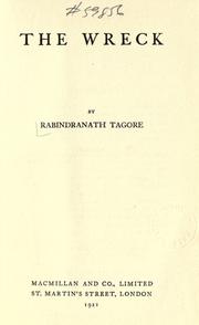Cover of: The wreck. by Rabindranath Tagore