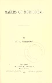 Cover of: Makers of Methodism