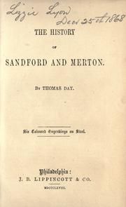 Cover of: The history of Sandford and Merton by Thomas Day, Thomas Day