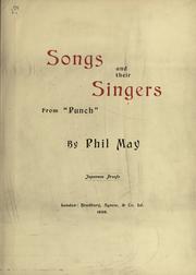 Cover of: Songs and their singers: from "Punch"