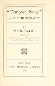 Temporal power by Marie Corelli