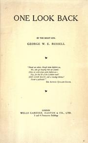 Cover of: One look back by George William Erskine Russell