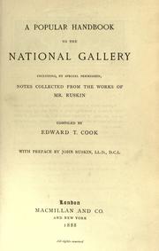 Cover of: A popular handbook to the National gallery by Sir Edward Tyas Cook