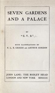 Cover of: Seven gardens and a palace