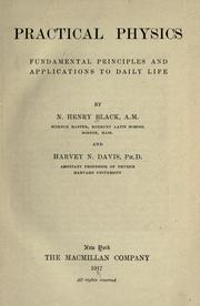 Front cover of Practical physics by Black, Newton Henry