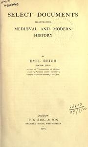 Cover of: Select documents illustrating medieval and modern history.