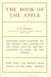 Cover of: The book of the apple by Thomas, H. H.