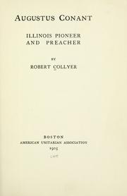 Cover of: Augustus Conant by Robert Collyer
