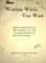 Cover of: Wisdom while you wait
