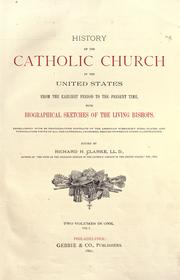 Cover of: History of the Catholic church in the United States.