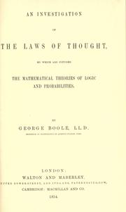 Cover of: Collected logical works. by George Boole
