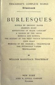 Cover of: Burlesques by William Makepeace Thackeray