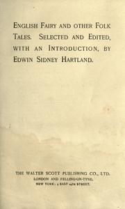 Cover of: English fairy and other folk tales by Edwin Sidney Hartland