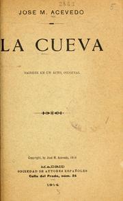 Cover of: La cueva: sainete en un acto