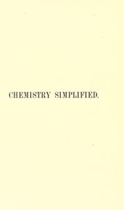 Front cover of Chemistry simplified by George Augustus Koenig