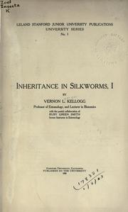 Cover of: Inheritance in silkworms, I. by Vernon L. Kellogg