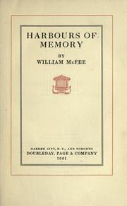 Cover of: Harbours of memory by McFee, William, McFee, William