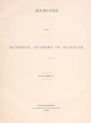 Cover of: Memoirs of the National Academy of Sciences by 