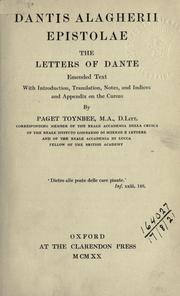 Epistolae by Dante Alighieri