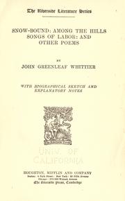 Snow-bound by John Greenleaf Whittier