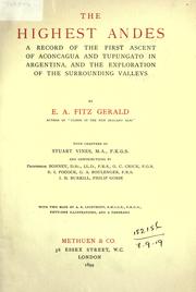 Cover of: The highest Andes by Edward Arthur Fitz Gerald