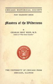 Cover of: Masters of the wilderness by Charles B. Reed, Charles B. Reed