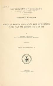 Cover of: Terrestrial magnetism by U.S. Coast and Geodetic Survey.