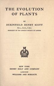 Cover of: The evolution of plants by Dukinfield Henry Scott, Dukinfield Henry Scott