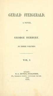 Cover of: Gerald Fitzgerald by George Herbert