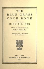 Cover of: The blue grass cook book.