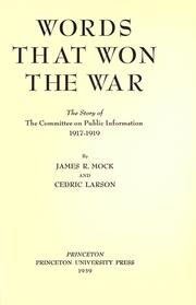 Words that won the war by James Robert Mock