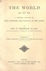 Cover of: The world as it is