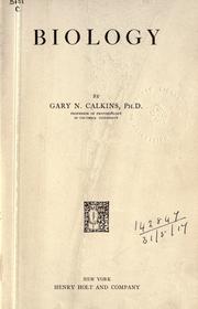 Cover of: Biology. by Gary N. Calkins, Gary N. Calkins