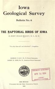 The raptorial birds of Iowa by Bert Heald Bailey