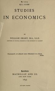 Cover of: Studies in economics