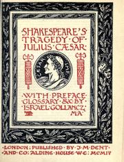 Cover of: Tragedy of Julius Caesar. by William Shakespeare