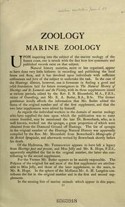 Cover of: Marine zoology. by Philip James Rufford, Philip James Rufford