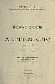 Cover of: First book in arithmetic