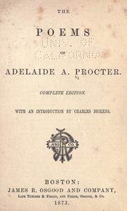 The poems of Adelaide A. Procter by Adelaide Anne Procter