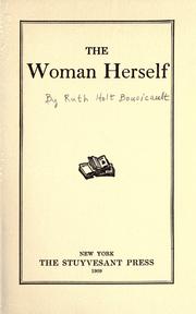 Cover of: The woman herself.